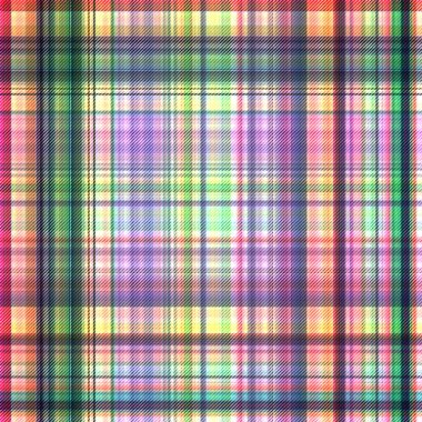 Çekler ve tartan örülmüş dokuyla modern klasik deseni tekrarlar