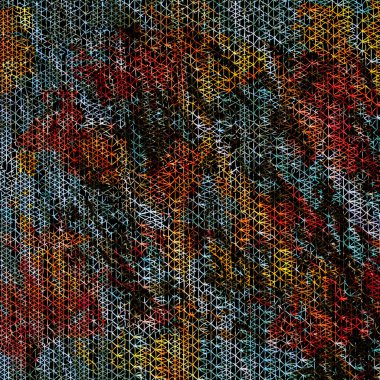 Doku yüzeyinde izole edilmiş yüksek çözünürlüklü boho geometrik desen