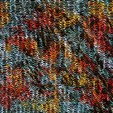 Doku yüzeyinde izole edilmiş yüksek çözünürlüklü boho geometrik desen