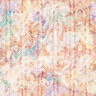 Doku yüzeyinde izole edilmiş yüksek çözünürlüklü boho geometrik desen