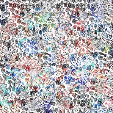 Doku yüzeyinde izole edilmiş yüksek çözünürlüklü boho geometrik desen