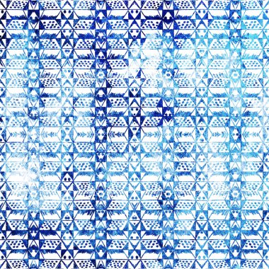 Doku yüzeyinde izole edilmiş yüksek çözünürlüklü boho geometrik desen