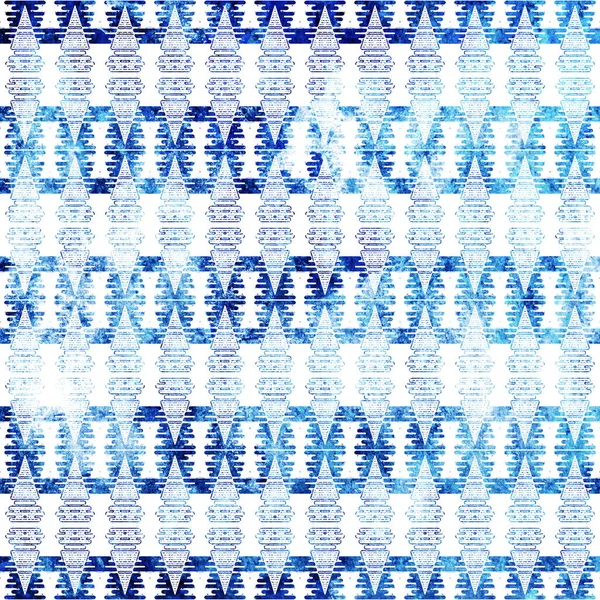 Doku yüzeyinde izole edilmiş yüksek çözünürlüklü boho geometrik desen