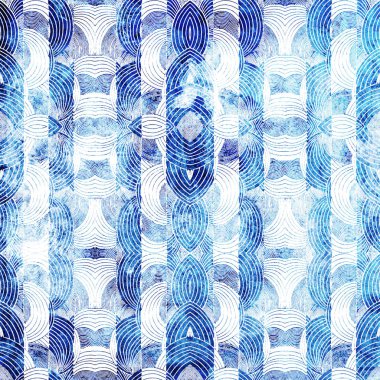 Geometrik yüksek çözünürlüklü tekrar boho deseni bir doku yüzeyinde izole