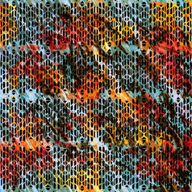 Geometrik yüksek çözünürlüklü tekrar boho deseni bir doku yüzeyinde izole