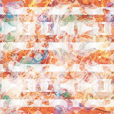 Geometrik yüksek çözünürlüklü tekrar boho deseni bir doku yüzeyinde izole