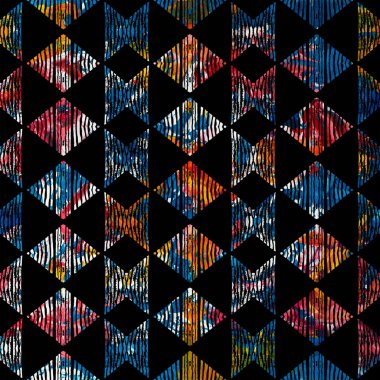 Geometrik yüksek çözünürlüklü tekrar boho deseni bir doku yüzeyinde izole