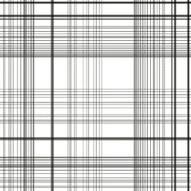 Çekler ve tartansız örgü dokusu ile modern klasik şablonu tekrarlar