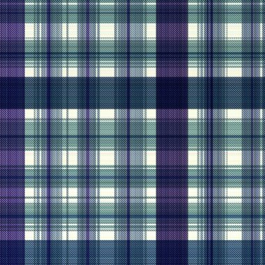 Çekler ve tartansız örgü dokusu ile modern klasik şablonu tekrarlar