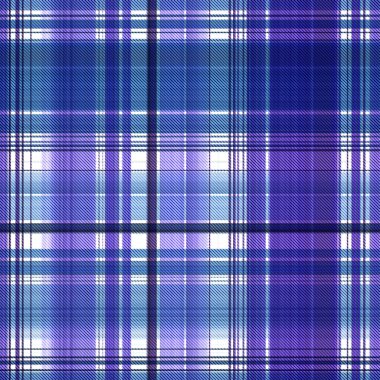 Çekler ve tartansız örgü dokusu ile modern klasik şablonu tekrarlar