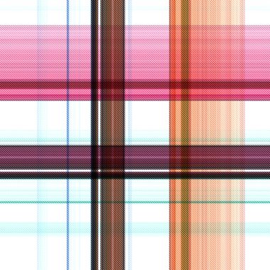 Çekler ve tartansız örgü dokusu ile modern klasik şablonu tekrarlar