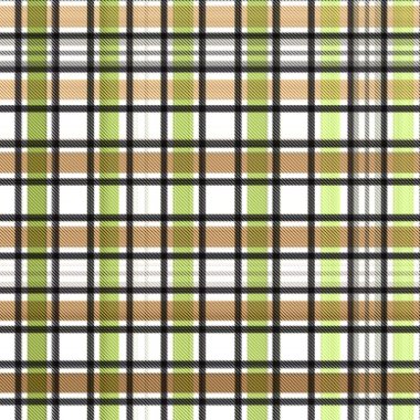 Çekler ve tartansız örgü dokusu ile modern klasik şablonu tekrarlar