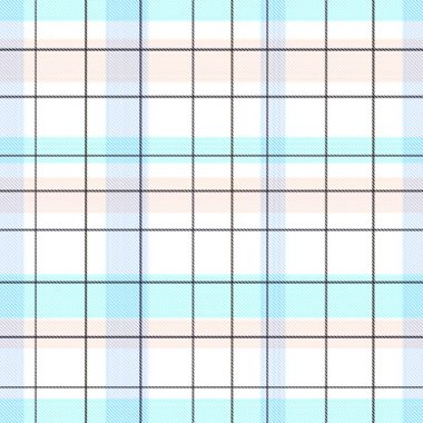 Çekler ve tartansız örgü dokusu ile modern klasik şablonu tekrarlar