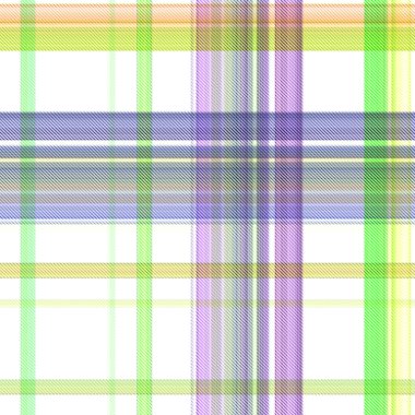 Çekler ve tartansız örgü dokusu ile modern klasik şablonu tekrarlar