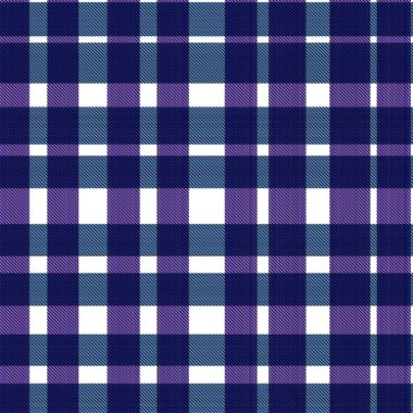 Çekler ve tartansız örgü dokusu ile modern klasik şablonu tekrarlar