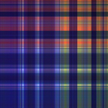 Çekler ve tartansız örgü dokusu ile modern klasik şablonu tekrarlar