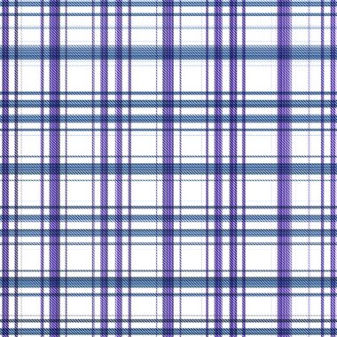 Çekler ve tartansız örgü dokusu ile modern klasik şablonu tekrarlar