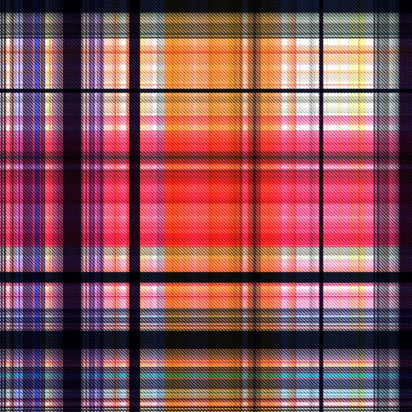 Checks Tartan Naadloze Herhaling Modern Klassiek Patroon Met Geweven Textuur — Stockfoto