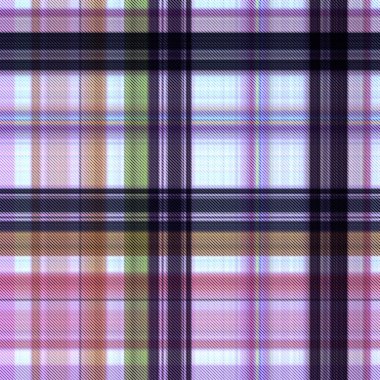 Çekler ve tartansız örgü dokusu ile modern klasik şablonu tekrarlar