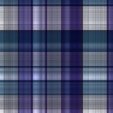 Çekler ve tartansız örgü dokusu ile modern klasik şablonu tekrarlar