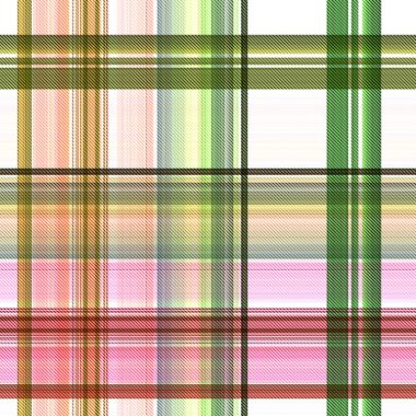 Çekler ve tartansız örgü dokusu ile modern klasik şablonu tekrarlar