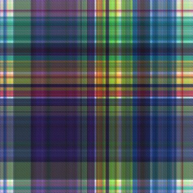 Çekler ve tartansız örgü dokusu ile modern klasik şablonu tekrarlar