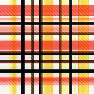 Çekler ve tartansız örgü dokusu ile modern klasik şablonu tekrarlar