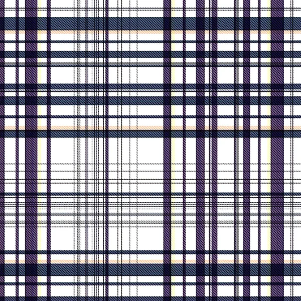 Checks Tartan Naadloze Herhaling Modern Klassiek Patroon Met Geweven Textuur — Stockfoto