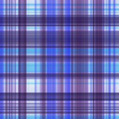 Çekler ve tartansız örgü dokusu ile modern klasik şablonu tekrarlar