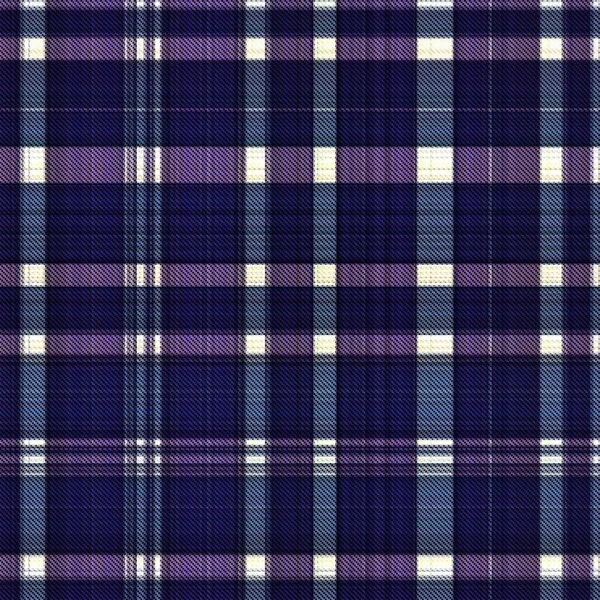 Checks Tartan Naadloze Herhaling Modern Klassiek Patroon Met Geweven Textuur — Stockfoto