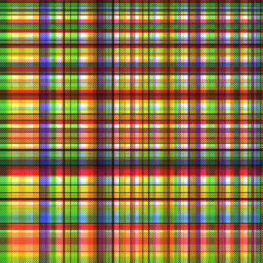 Çekler ve tartansız örgü dokusu ile modern klasik şablonu tekrarlar