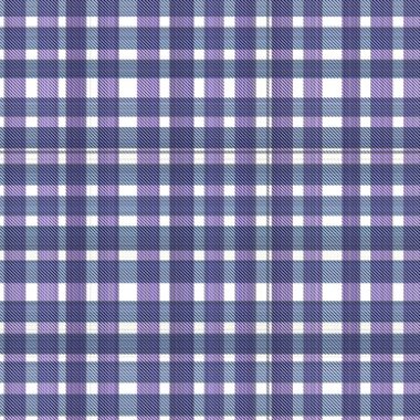 Çekler ve tartansız örgü dokusu ile modern klasik şablonu tekrarlar