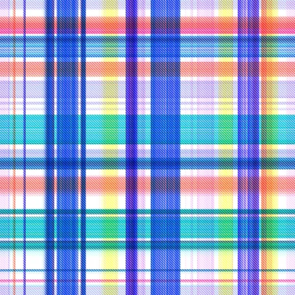 Kontroly Tartan Bezešvé Opakování Moderní Klasický Vzor Tkanou Texturou — Stock fotografie