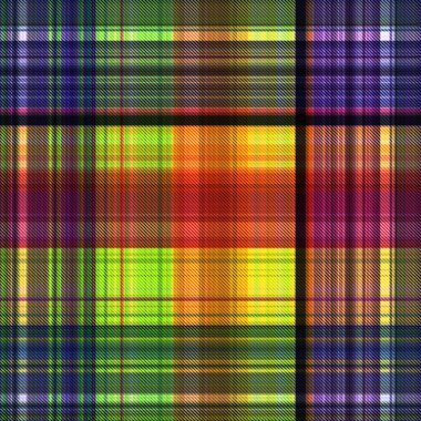 Çekler ve tartansız örgü dokusu ile modern klasik şablonu tekrarlar