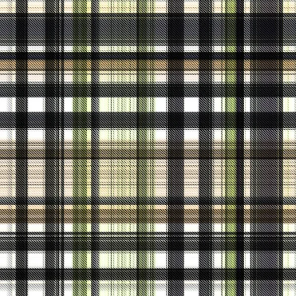 Checks Tartan Naadloze Herhaling Modern Klassiek Patroon Met Geweven Textuur — Stockfoto