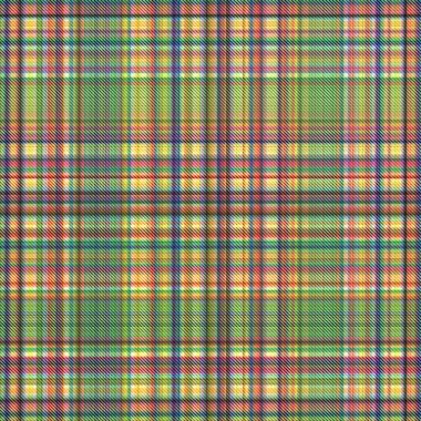 Çekler ve tartansız örgü dokusu ile modern klasik şablonu tekrarlar