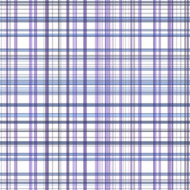 Çekler ve tartansız örgü dokusu ile modern klasik şablonu tekrarlar