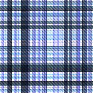 Çekler ve tartansız örgü dokusu ile modern klasik şablonu tekrarlar