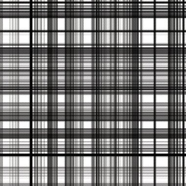 Çekler ve tartansız örgü dokusu ile modern klasik şablonu tekrarlar