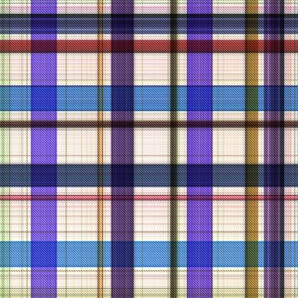 Checks Tartan Naadloze Herhaling Modern Klassiek Patroon Met Geweven Textuur — Stockfoto