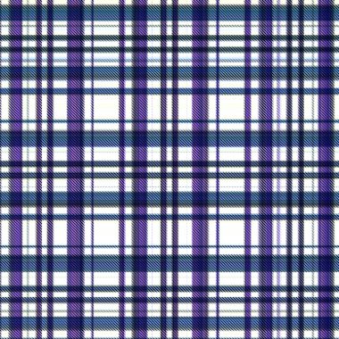 Çekler ve tartansız örgü dokusu ile modern klasik şablonu tekrarlar