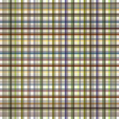 Çekler ve tartansız örgü dokusu ile modern klasik şablonu tekrarlar