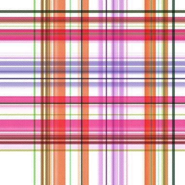 Çekler ve tartansız örgü dokusu ile modern klasik şablonu tekrarlar