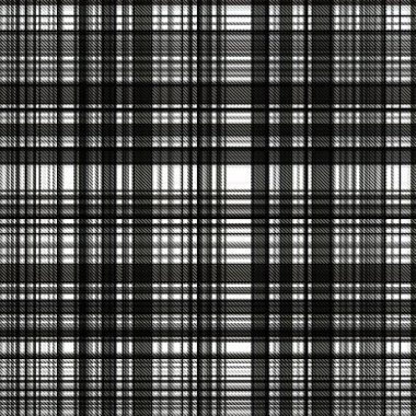 Çekler ve tartansız örgü dokusu ile modern klasik şablonu tekrarlar