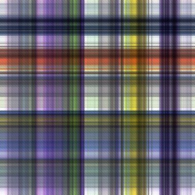 Çekler ve tartansız örgü dokusu ile modern klasik şablonu tekrarlar