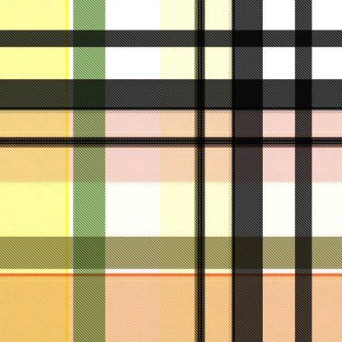 Çekler ve tartansız örgü dokusu ile modern klasik şablonu tekrarlar