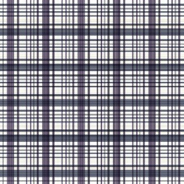 Çekler ve tartansız örgü dokusu ile modern klasik şablonu tekrarlar