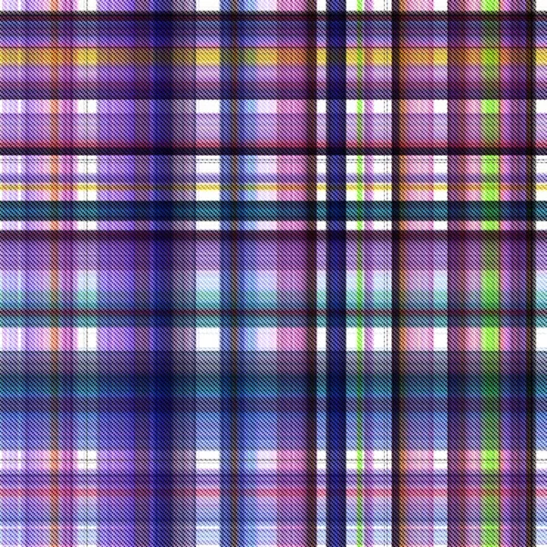 Checks Tartan Naadloze Herhaling Modern Klassiek Patroon Met Geweven Textuur — Stockfoto