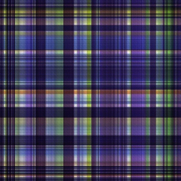 Checks Tartan Naadloze Herhaling Modern Klassiek Patroon Met Geweven Textuur — Stockfoto