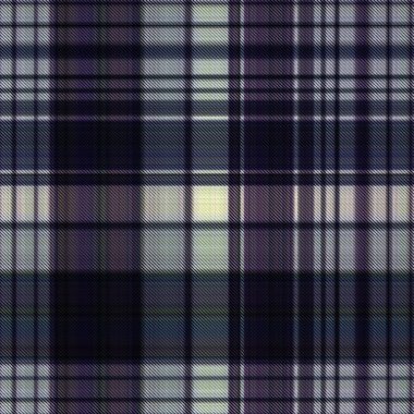 Çekler ve tartansız örgü dokusu ile modern klasik şablonu tekrarlar